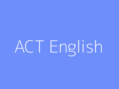 ACT English